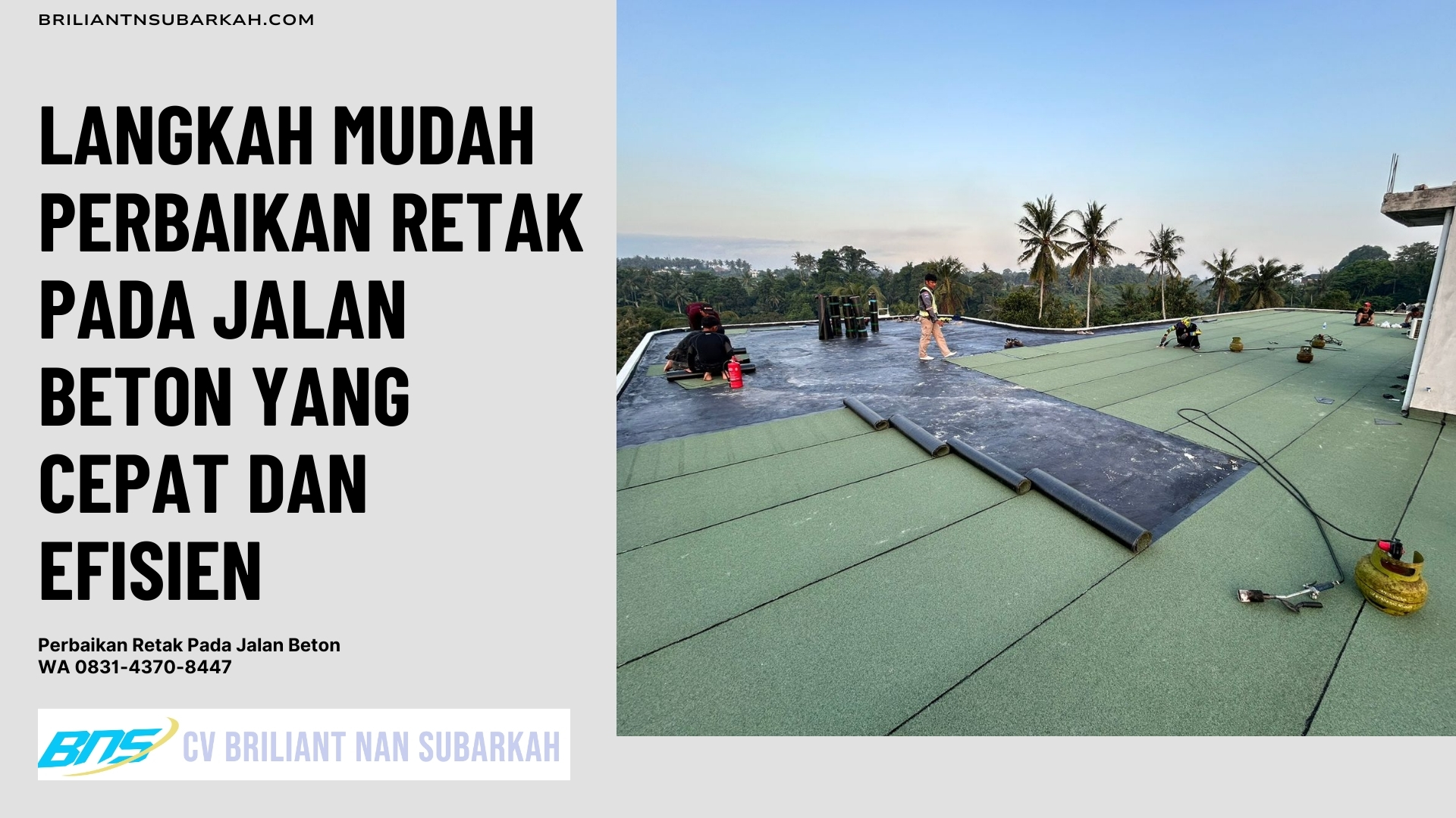 Perbaikan Retak Pada Jalan Beton, Cimahi, WA 0831-4370-8447