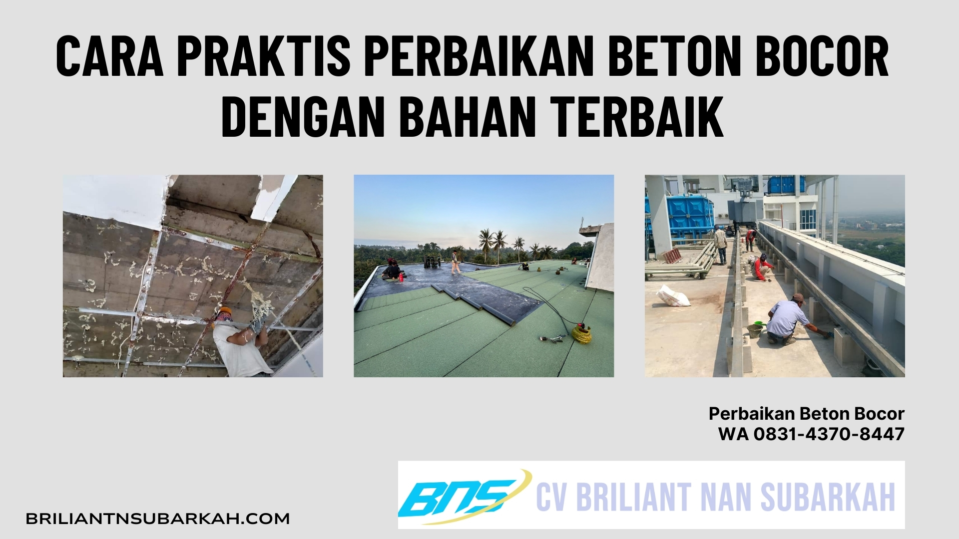 Perbaikan Beton Bocor, Cimahi, WA 0831-4370-8447