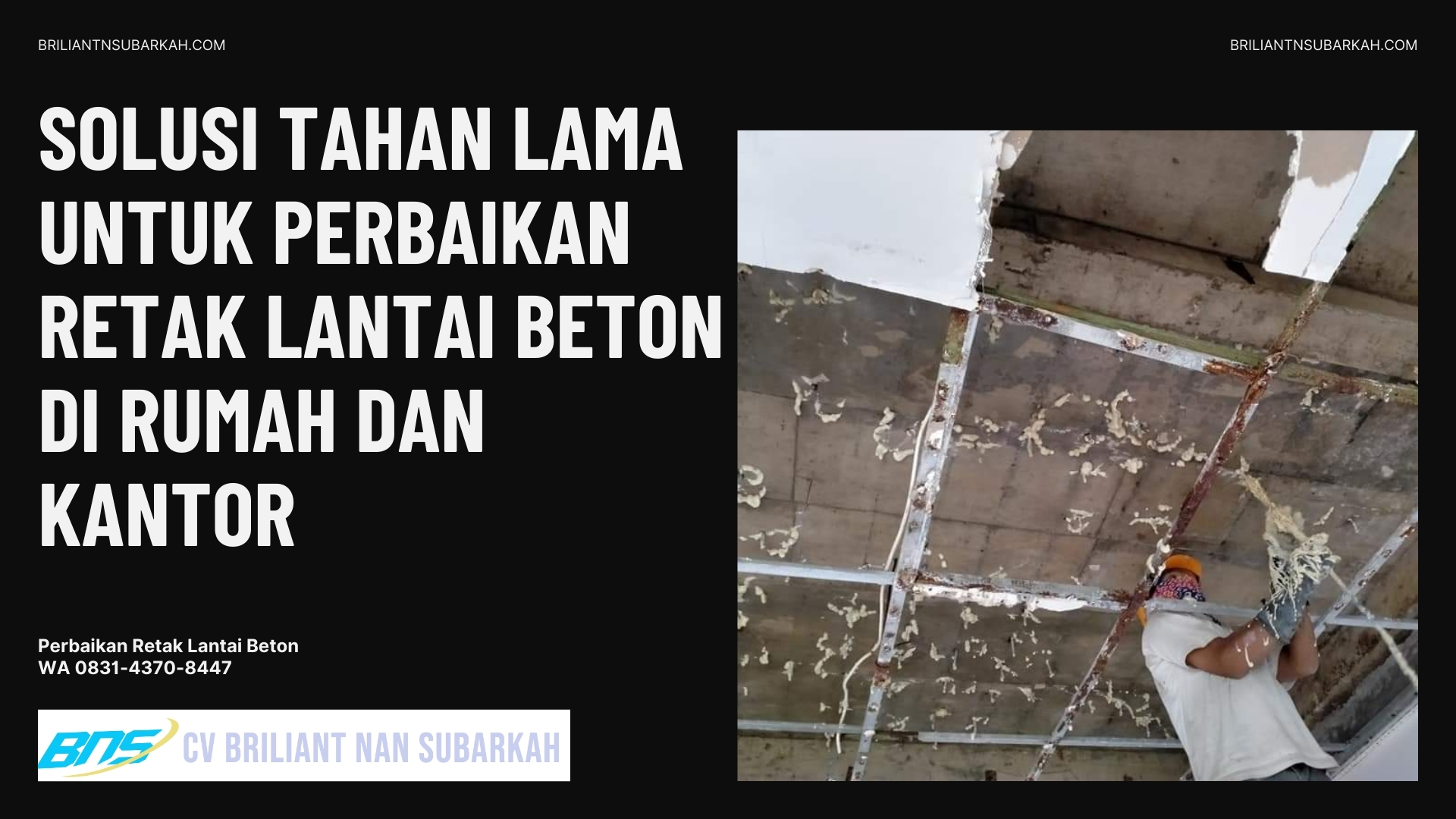 Perbaikan Retak Lantai Beton, Cimahi, WA 0831-4370-8447