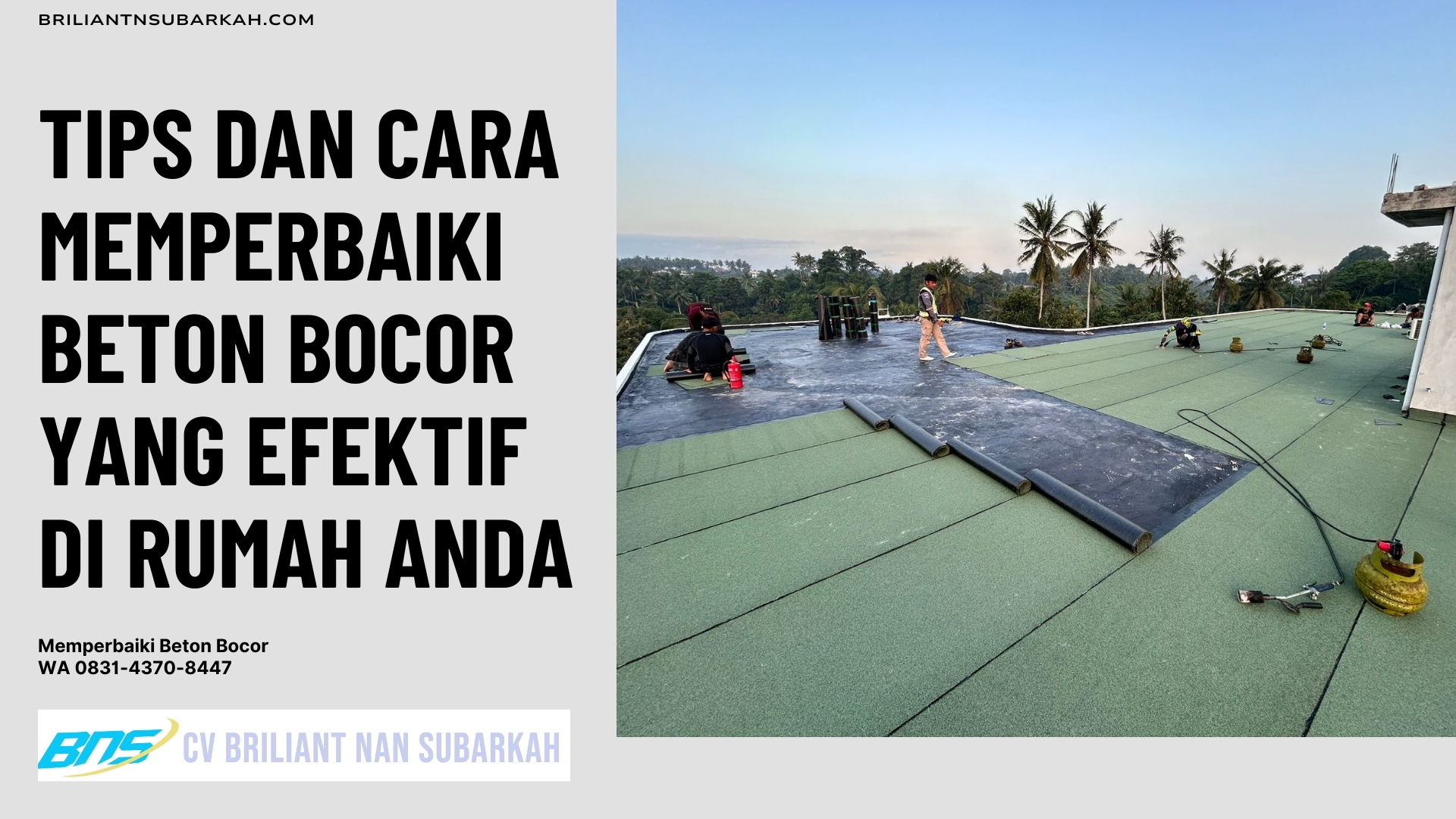 Memperbaiki Beton Bocor, Cimahi, WA 0831-4370-8447