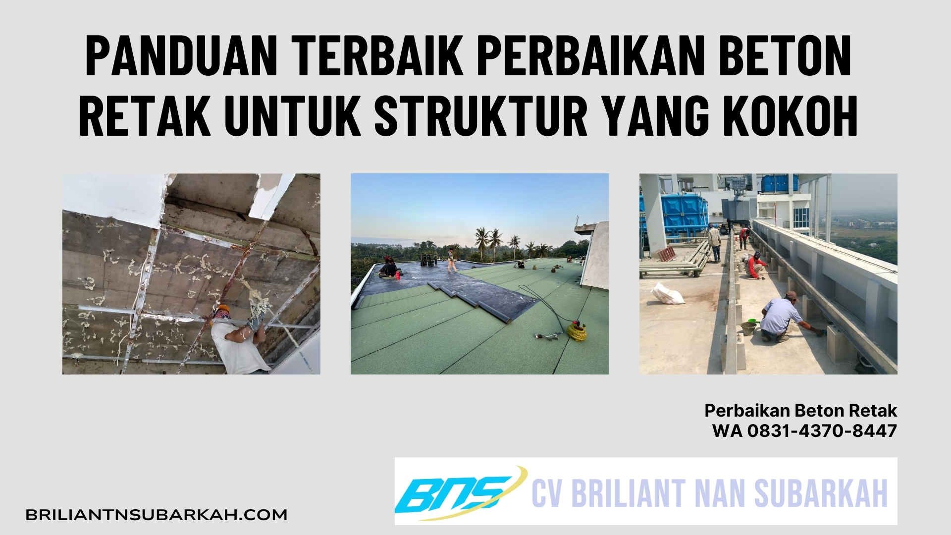 Perbaikan Beton Retak, Cimahi, WA 0831-4370-8447