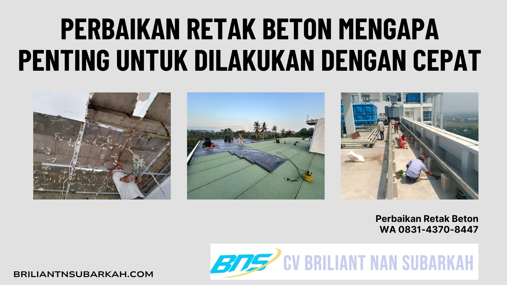 Perbaikan Retak Beton, Cimahi, WA 0831-4370-8447