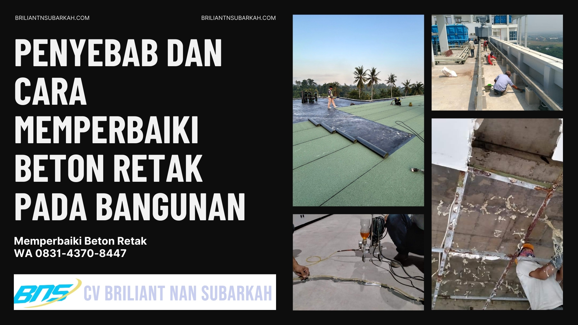 Memperbaiki Beton Retak, Cimahi, WA 0831-4370-8447