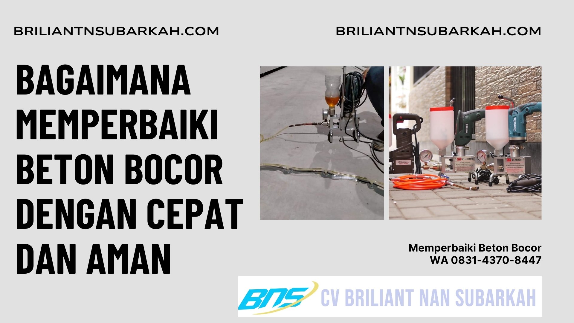 Memperbaiki Beton Bocor, Cimahi, WA 0831-4370-8447